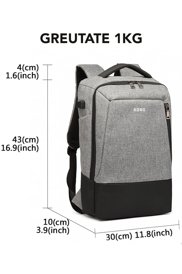 Rucsac smart casual, Kono cu port USB si AUX, E6869