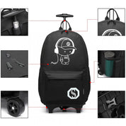 Rucsac Smart pentru copii, waterproof cu elemente reflectorizante, sistem troler KONO E6877