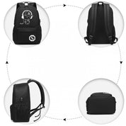 Rucsac Smart Waterproof, Port USB si element reflectorizant, portofel inclus, E6879