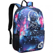 Rucsac dama, print galaxie si element reflectorizant, E6880
