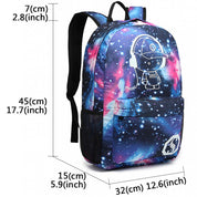 Rucsac dama, print galaxie si element reflectorizant, E6880
