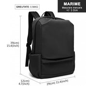 Rucsac smart casual unisex, cu port USB si AUX, din nylon rezistent la stropi, KONO E6913