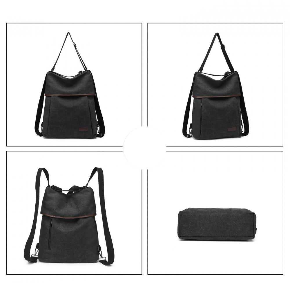 Geanta dama, tip rucsac, stil casual, de umar din panza, KONO EB2041