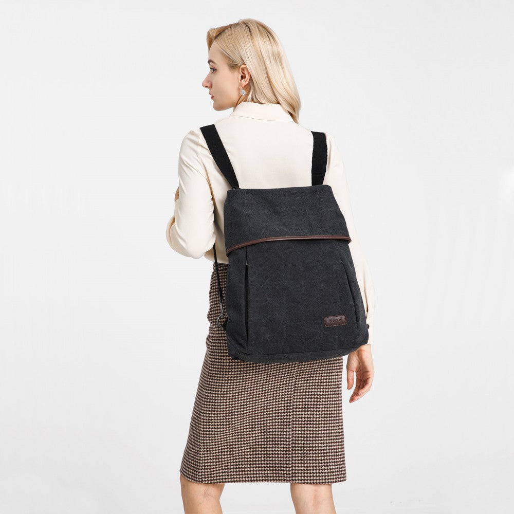 Geanta dama, tip rucsac, stil casual, de umar din panza, KONO EB2041
