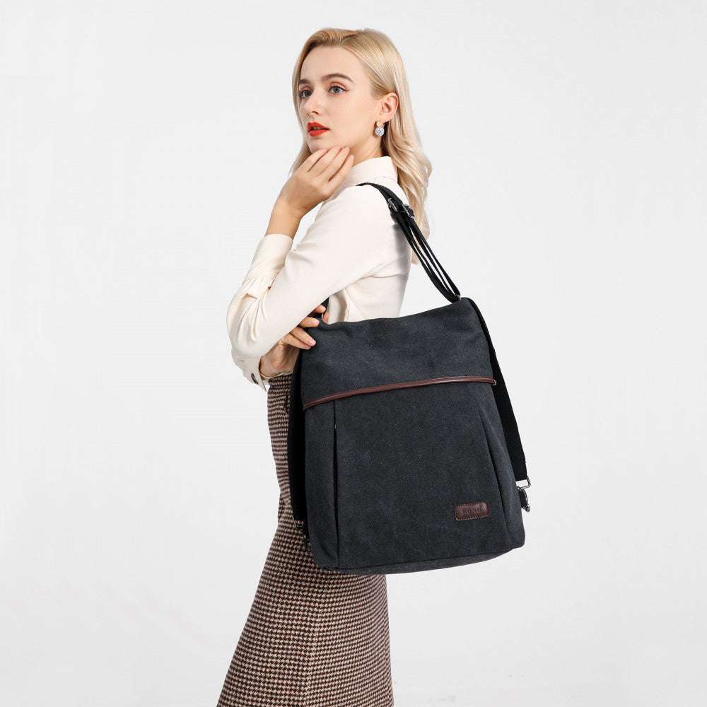Geanta dama, tip rucsac, stil casual, de umar din panza, KONO EB2041