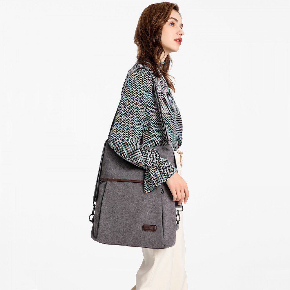 Geanta dama, tip rucsac, stil casual, de umar din panza, KONO EB2041