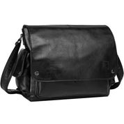 Geanta barbati, stil messenger compartiment mare, din piele ecologica, buzunar frontal KONO EB2127
