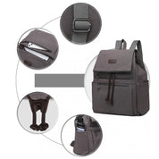 Rucsac casual pentru dame, din panza, compartiment mare cu buzunare interioare, KONO EB2233