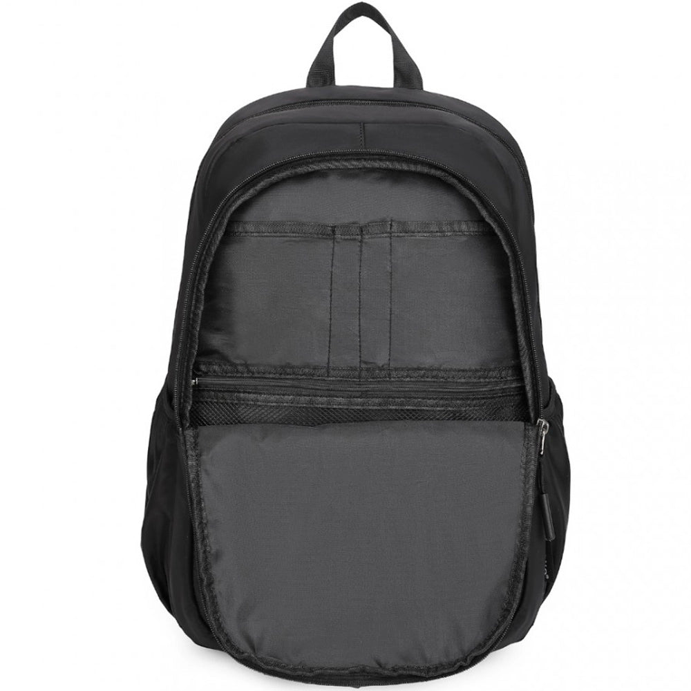 Rucsac unisex pentru laptop, cu geanta de umar si penar, cu detalii reflectorizante, KONO EB2363