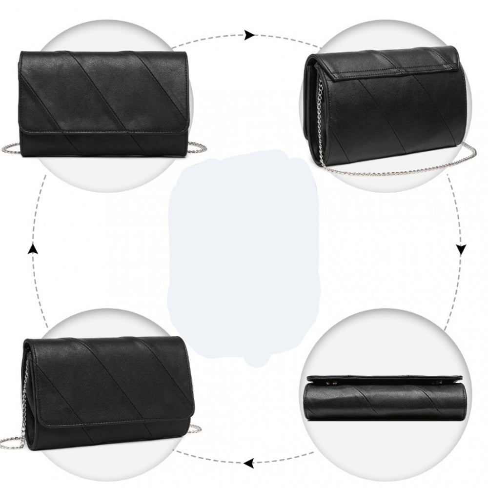 Geanta de seara pentru dama, clutch din piele ecologica, Miss Lulu EH2257