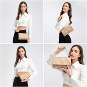 Geanta de seara pentru dama, clutch din piele ecologica, Miss Lulu EH2257