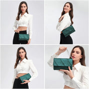 Geanta de seara pentru dama, clutch din piele ecologica, Miss Lulu EH2257