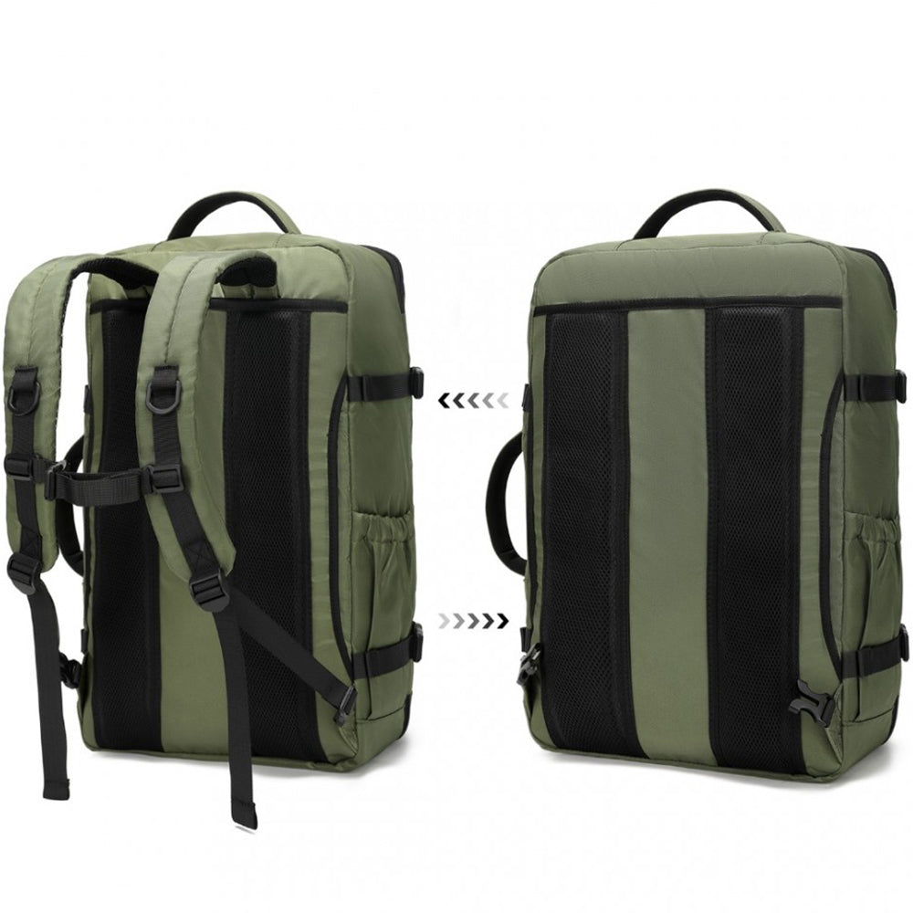 Rucsac / geanta mare pentru calatorie, 2 in 1 multifunctional, rezistent la apa, fixare de valiza, din poliester, unisex, KONO EM2207