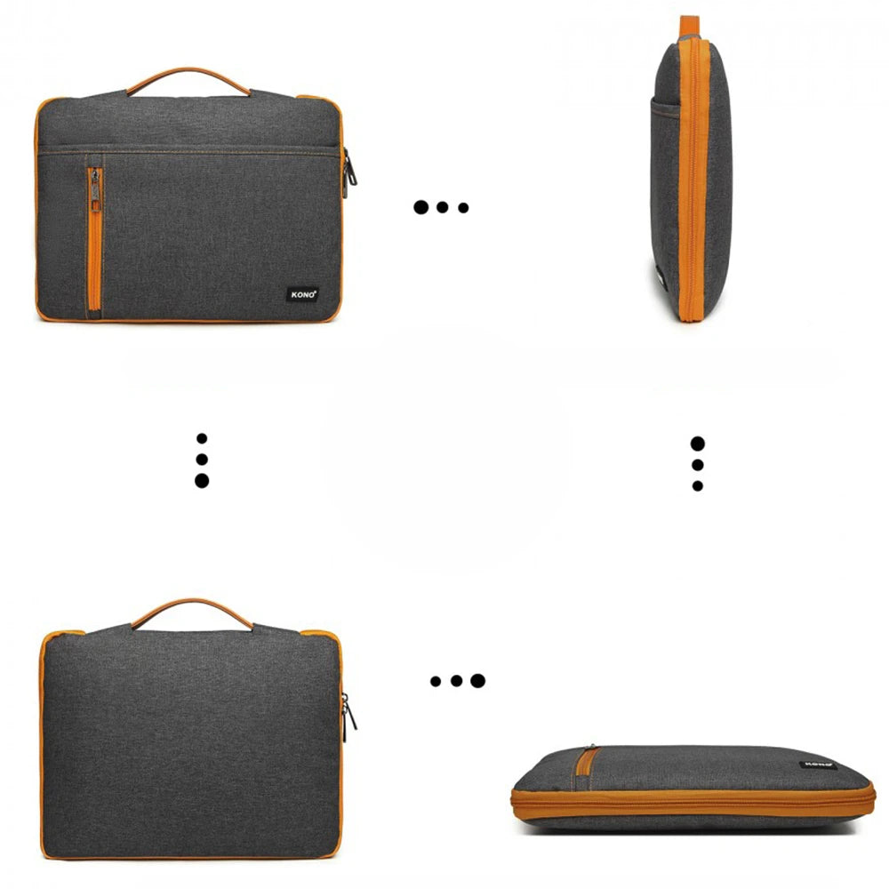 Geanta laptop, compatibilitate 13.3 inch, din panza, interior moale, KONO EQ2029
