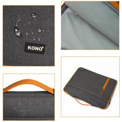 Geanta laptop, compatibilitate 13.3 inch, din panza, interior moale, KONO EQ2029