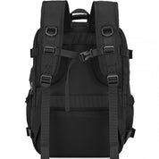 Rucsac unisex casual pentru calatorii cu borseta detasabila, din poliester este rezistetn la stropi, cu port USB TYPE-C, se fizeaza de valiza, KONO EQ2406