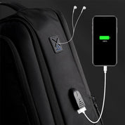 Rucsac laptop, extensibil, port USB si rezistent la stropi, Golden Wolf GB00402