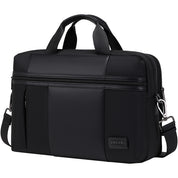 Geanta multifunctionala pentru laptop, unisex, rezistenta la apa din nylon cu elemente de piele, JOLAR. GP02398