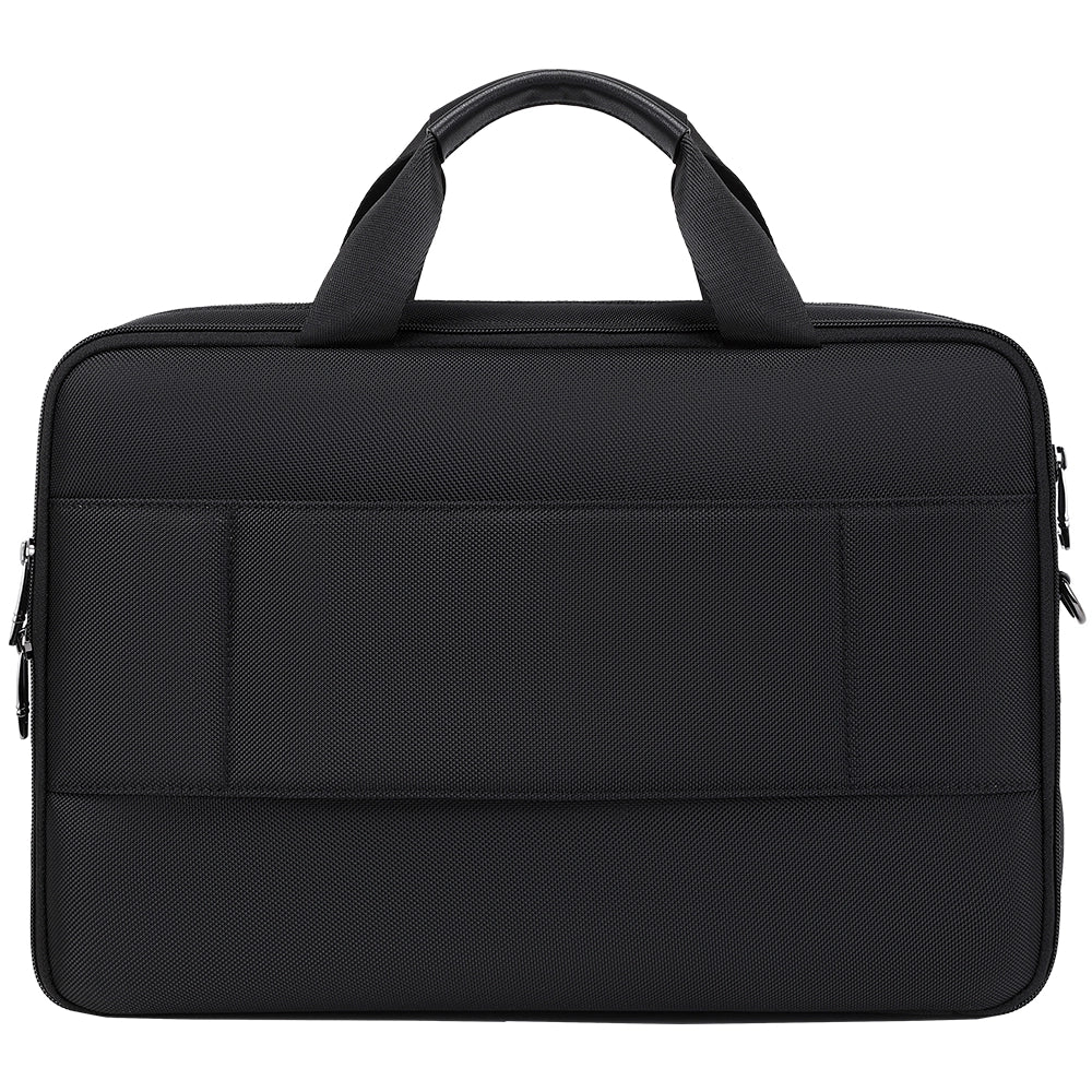 Geanta multifunctionala pentru laptop, unisex, rezistenta la apa din nylon cu elemente de piele, JOLAR. GP02398