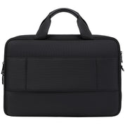 Geanta multifunctionala pentru laptop, unisex, rezistenta la apa din nylon cu elemente de piele, JOLAR. GP02398