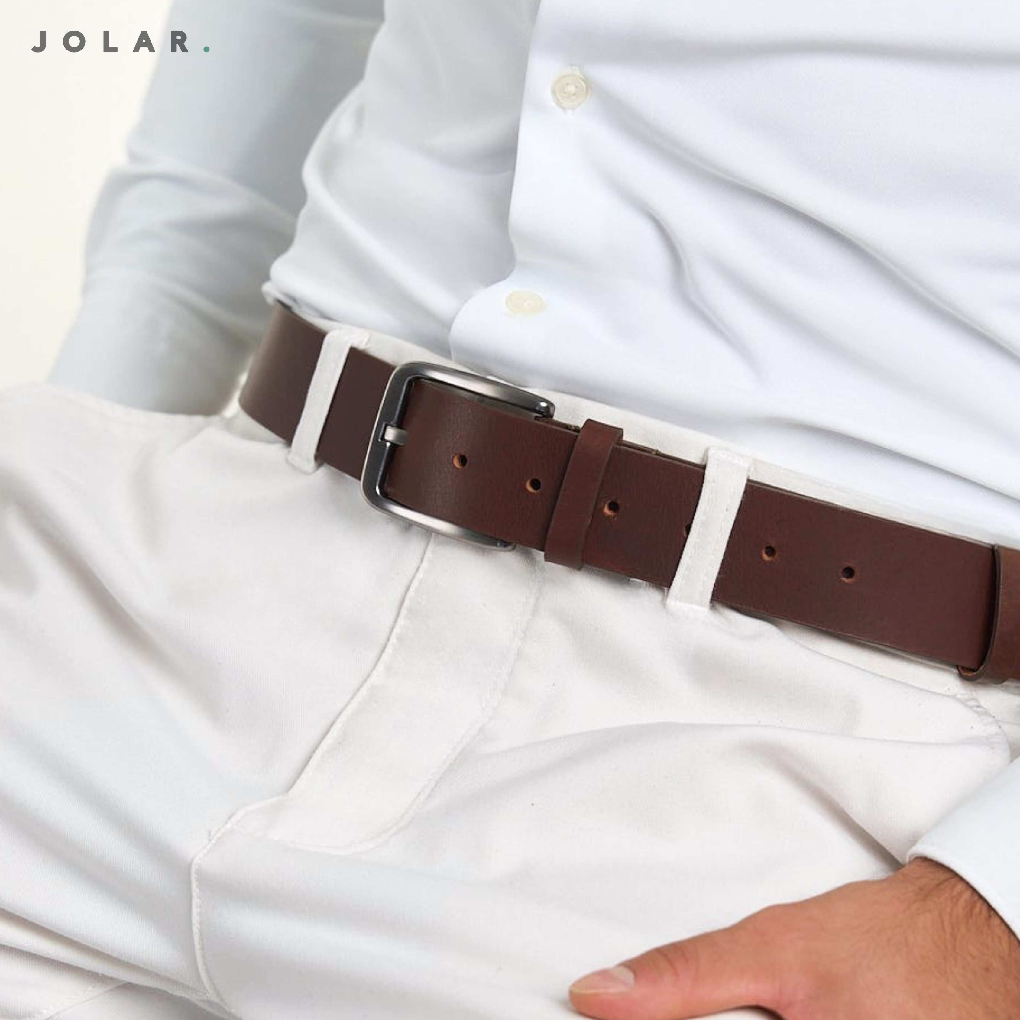 Curea Bărbați Piele Naturală Premium, Cataramă Clasică — JOLAR
