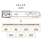 Curea barbati, piele naturala, premium, catarama clasica, metalica, JOLAR. JCB01