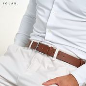 Curea Clasică Bărbați, Piele Naturală, JOLAR, Stil Elegant