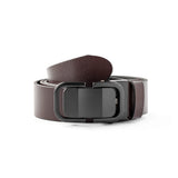Curea Bărbați Piele Naturală, Cataramă Automată Mată 3.5 cm — JOLAR