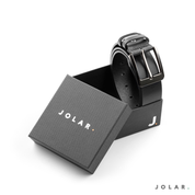 Curea Bărbați Piele Naturală JOLAR, Cataramă Clasică Dreaptă, 4 cm