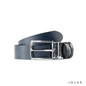Curea Bărbați Piele Naturală JOLAR, Cataramă Reversibilă, 2 Fețe, 3,5 cm