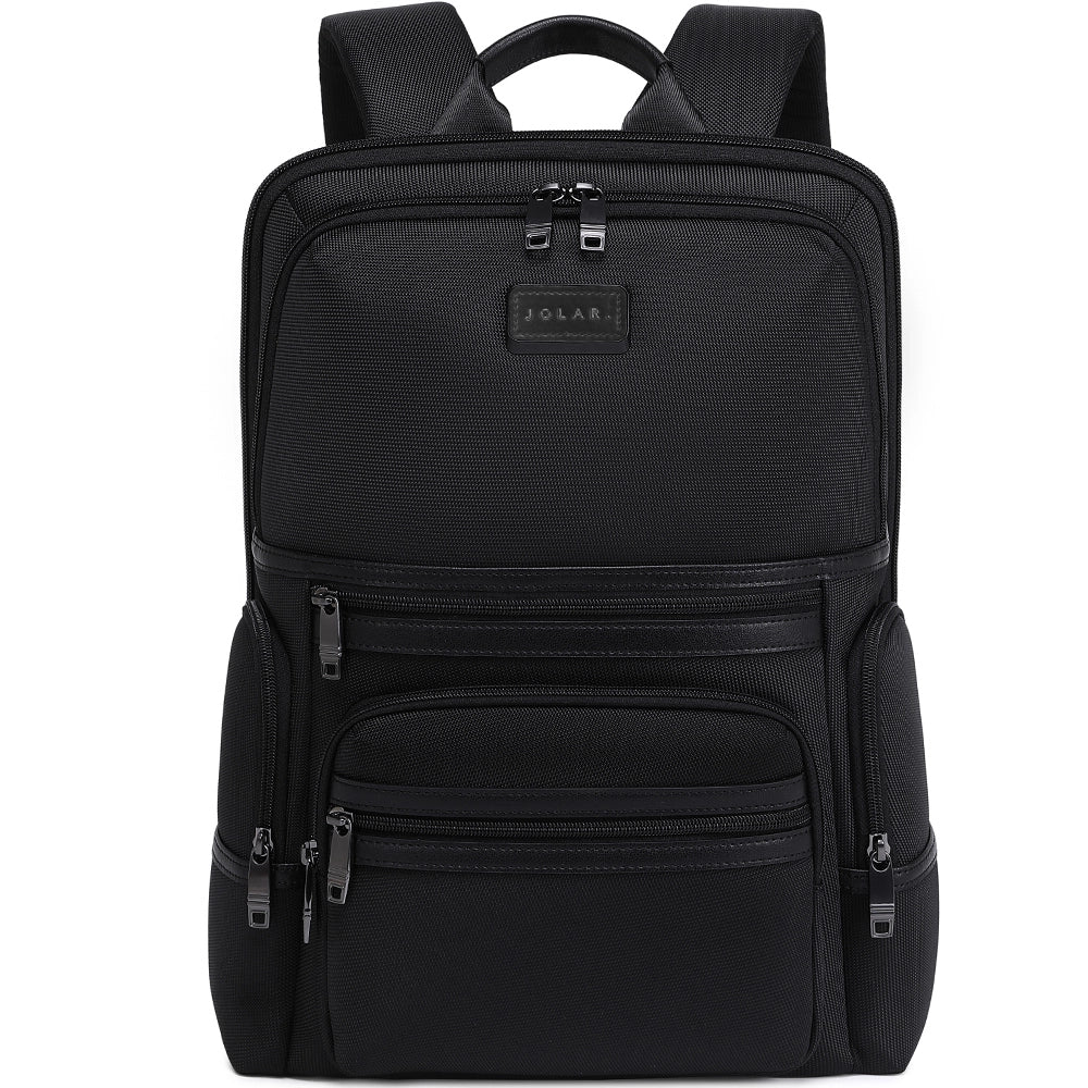 Rucsac Laptop Slim JOLAR, Stil Urban Office, Negru