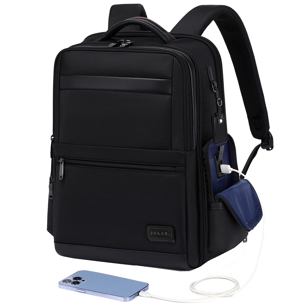 Rucsac unisex pentru laptop, business elegant, rezistenta la apa, JOLAR. KB02319