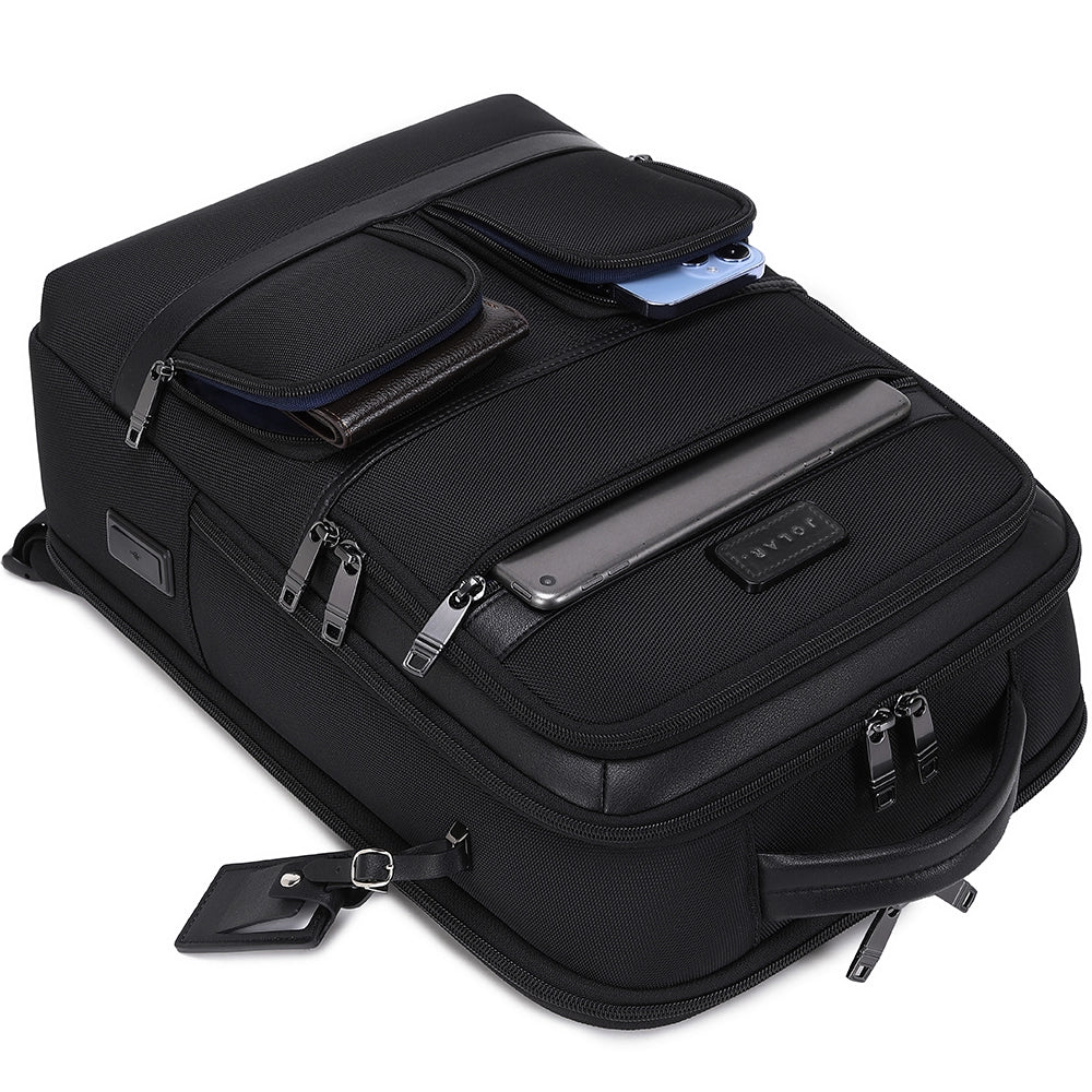 Rucsac smart pentru laptop, unisex, cu port USB, rezistent la apa, JOLAR. KB0235