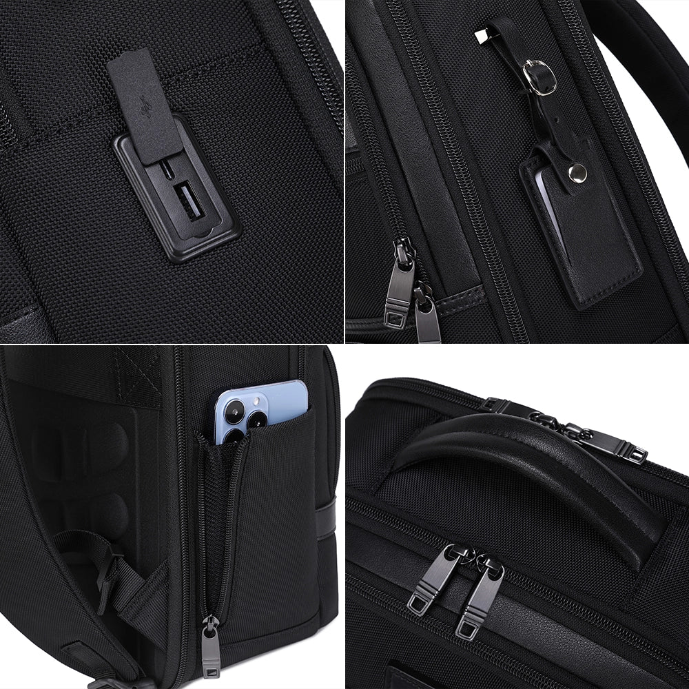 Rucsac smart pentru laptop, unisex, cu port USB, rezistent la apa, JOLAR. KB0235