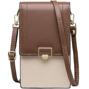 Geanta mini crossbody pentru telefon, eleganta din piele PU, PRETTYZYS L048