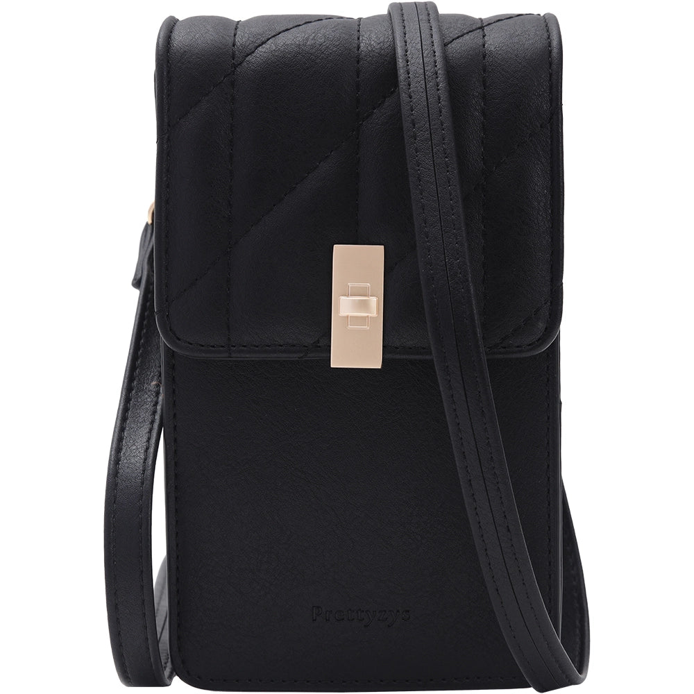 Geanta mini crossbody pentru telefon, eleganta din piele PU, PRETTYZYS L3-218