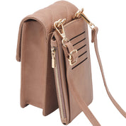 Geanta mini crossbody pentru telefon, eleganta din piele PU, PRETTYZYS L3-218