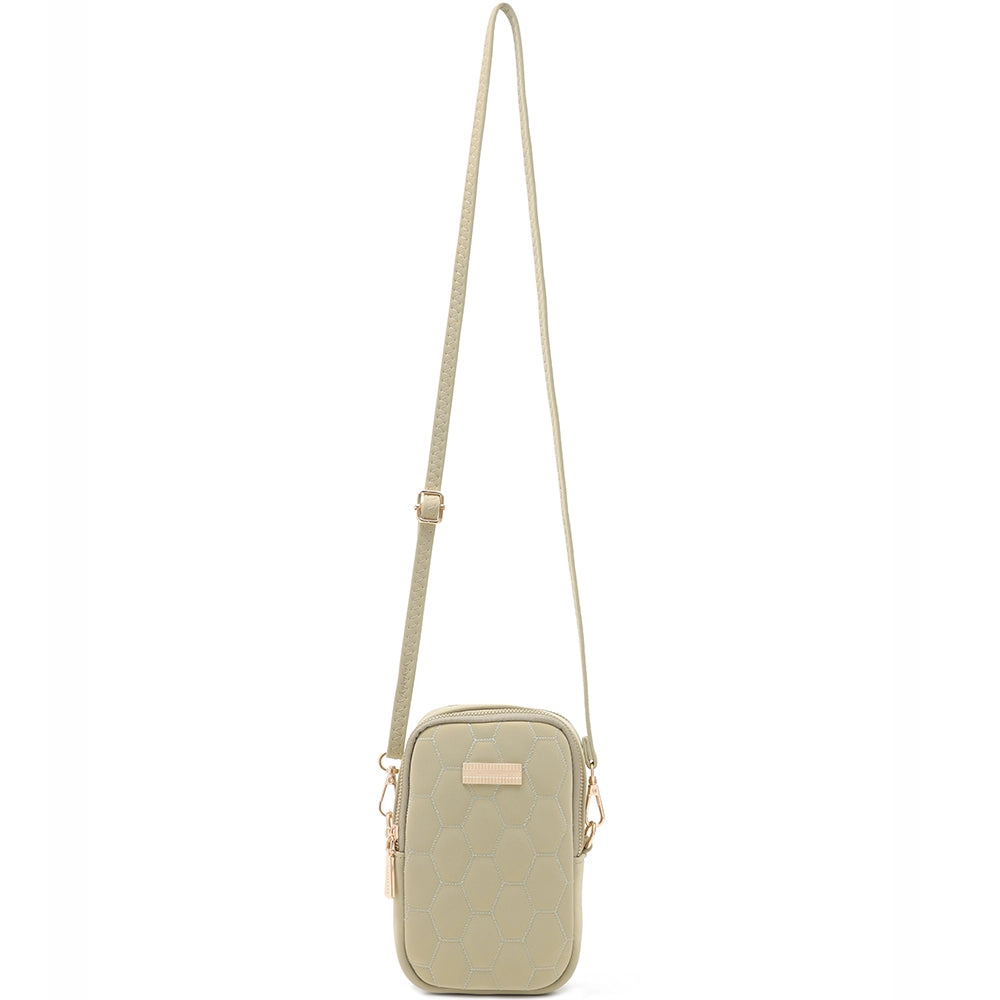 Geanta mini crossbody pentru telefon, eleganta din piele PU, PRETTYZYS L4-224