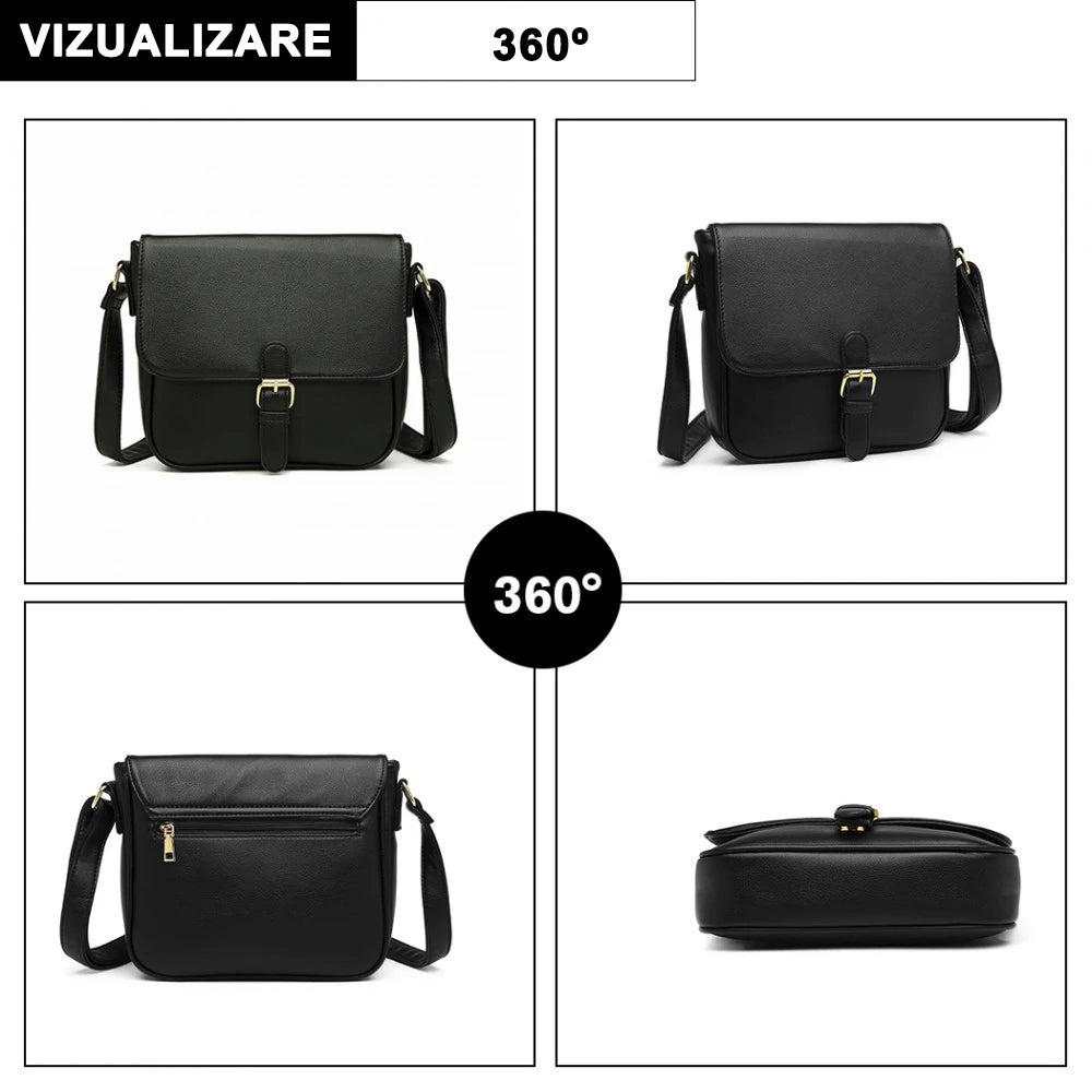 Geanta dama, de umar, piele ecologica, rezistenta la stropi Miss Lulu LB2003
