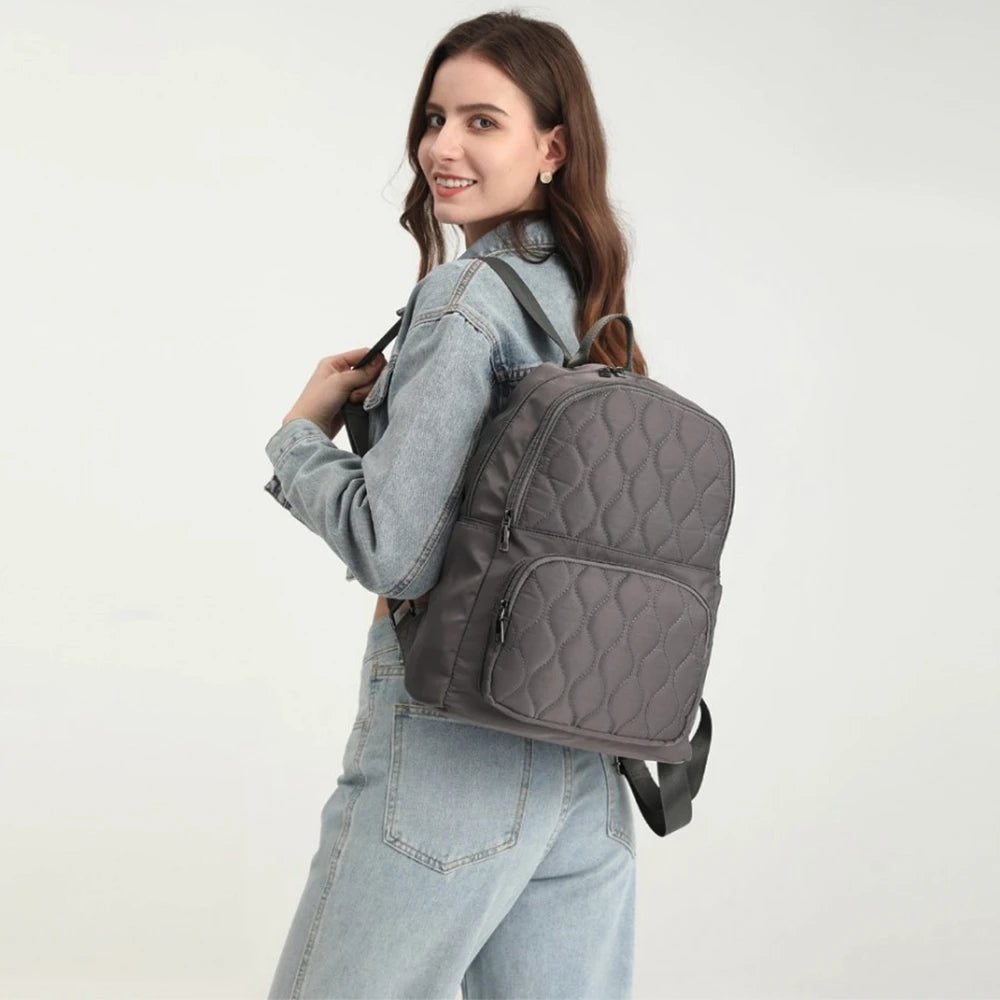 Rucsac casual pentru dama, usor din nylon, rezistent la stropi, Miss Lulu LB2250