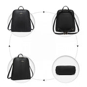 Rucsac dama, set 3 articole, din piele ecologica, rezistent la apa Miss Lulu LD2249