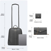 Rucsac dama, set 3 articole, din piele ecologica, rezistent la apa Miss Lulu LD2249