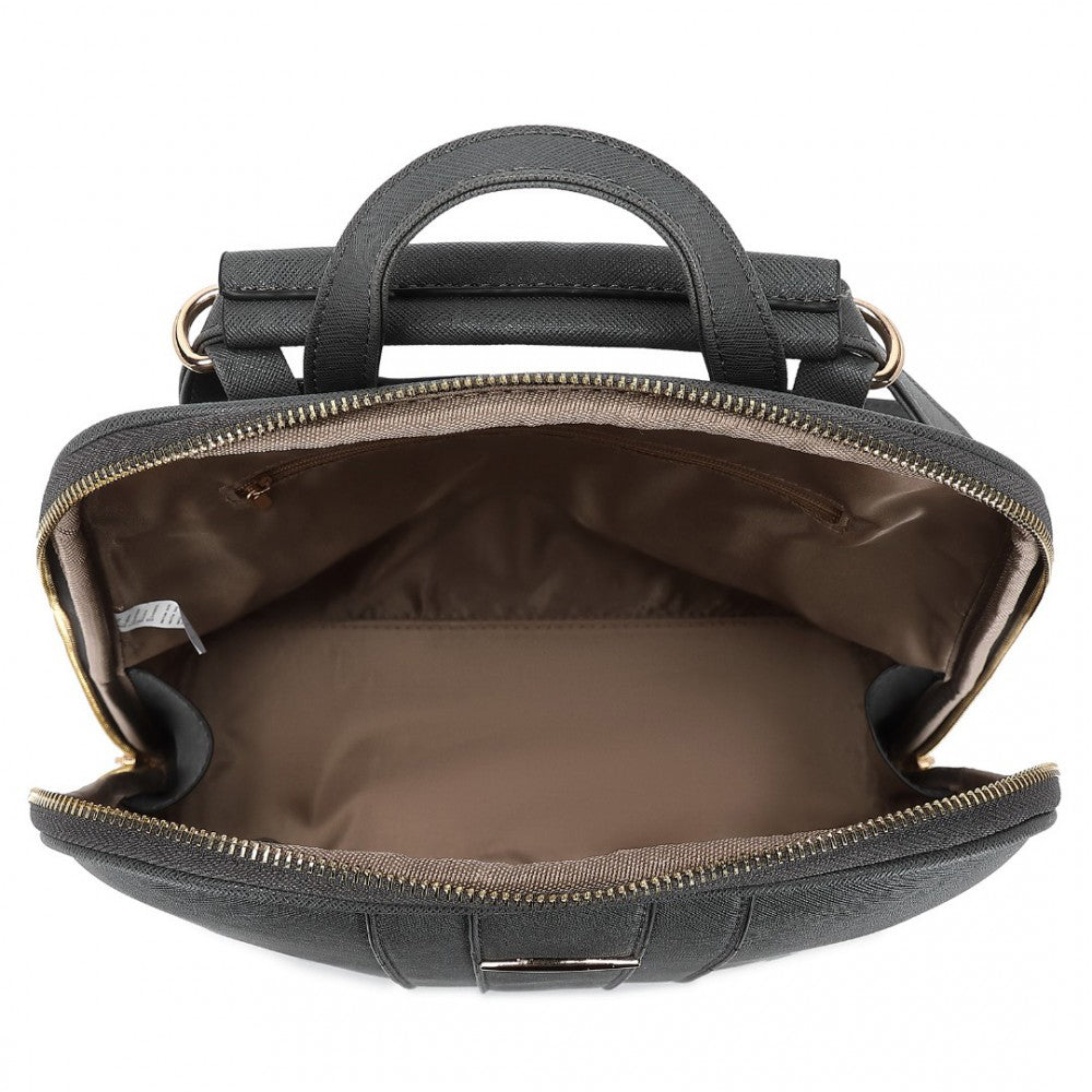 Rucsac dama, set 3 articole, din piele ecologica, rezistent la apa Miss Lulu LD2249