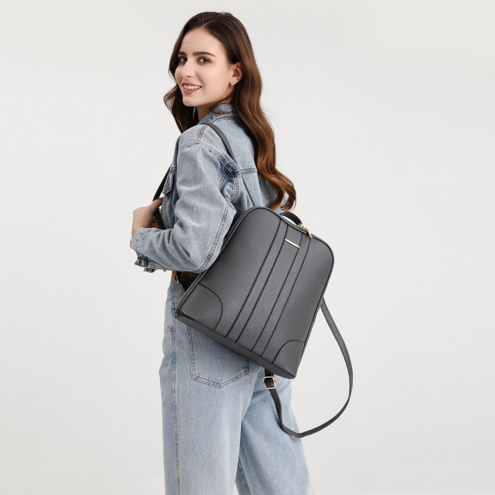 Rucsac dama, set 3 articole, din piele ecologica, rezistent la apa Miss Lulu LD2249