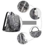 Rucsac pentru dama convertibil, stil casual din piele PU, cu buzunar antifurt, Miss Lulu LG2333