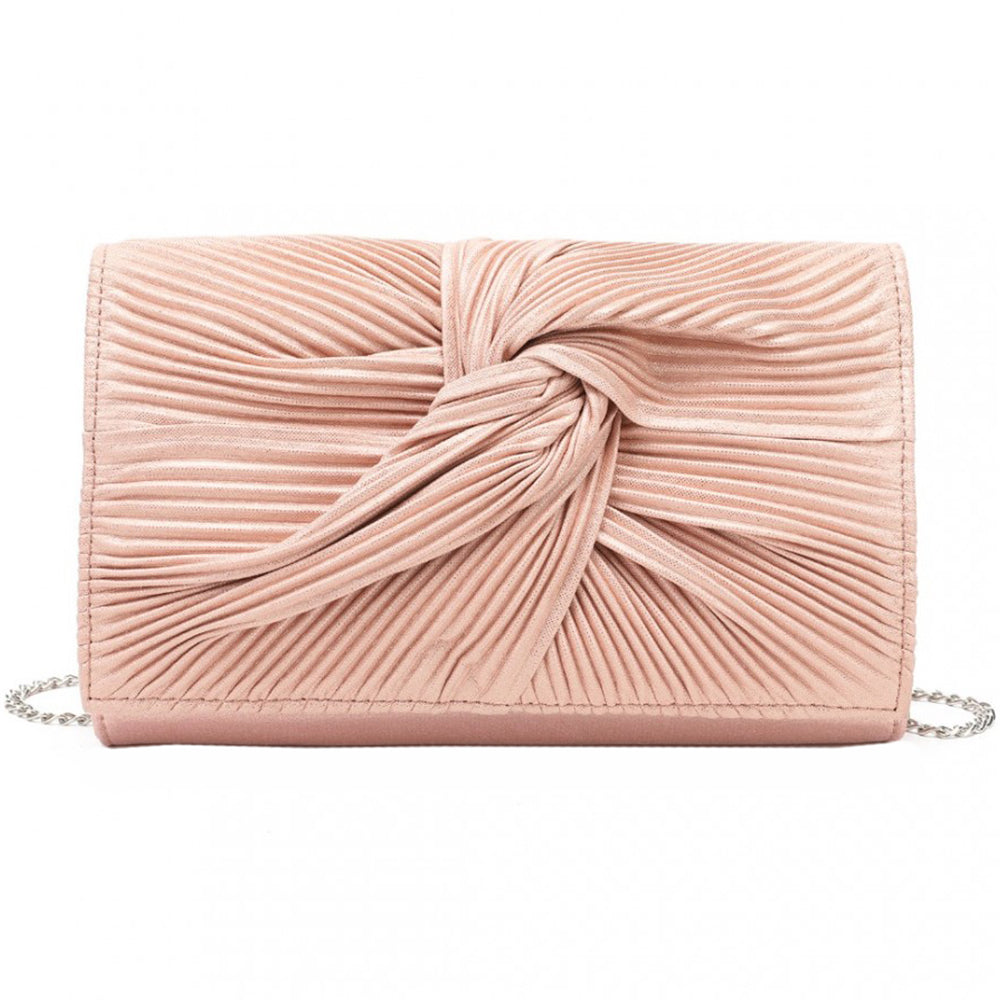 Geanta clutch pentru dama, eleganta de seara, din piele PU si material textil, Miss Lulu LH2252