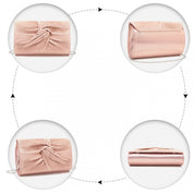 Geanta clutch pentru dama, eleganta de seara, din piele PU si material textil, Miss Lulu LH2252