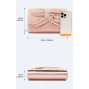 Geanta clutch pentru dama, eleganta de seara, din piele PU si material textil, Miss Lulu LH2252