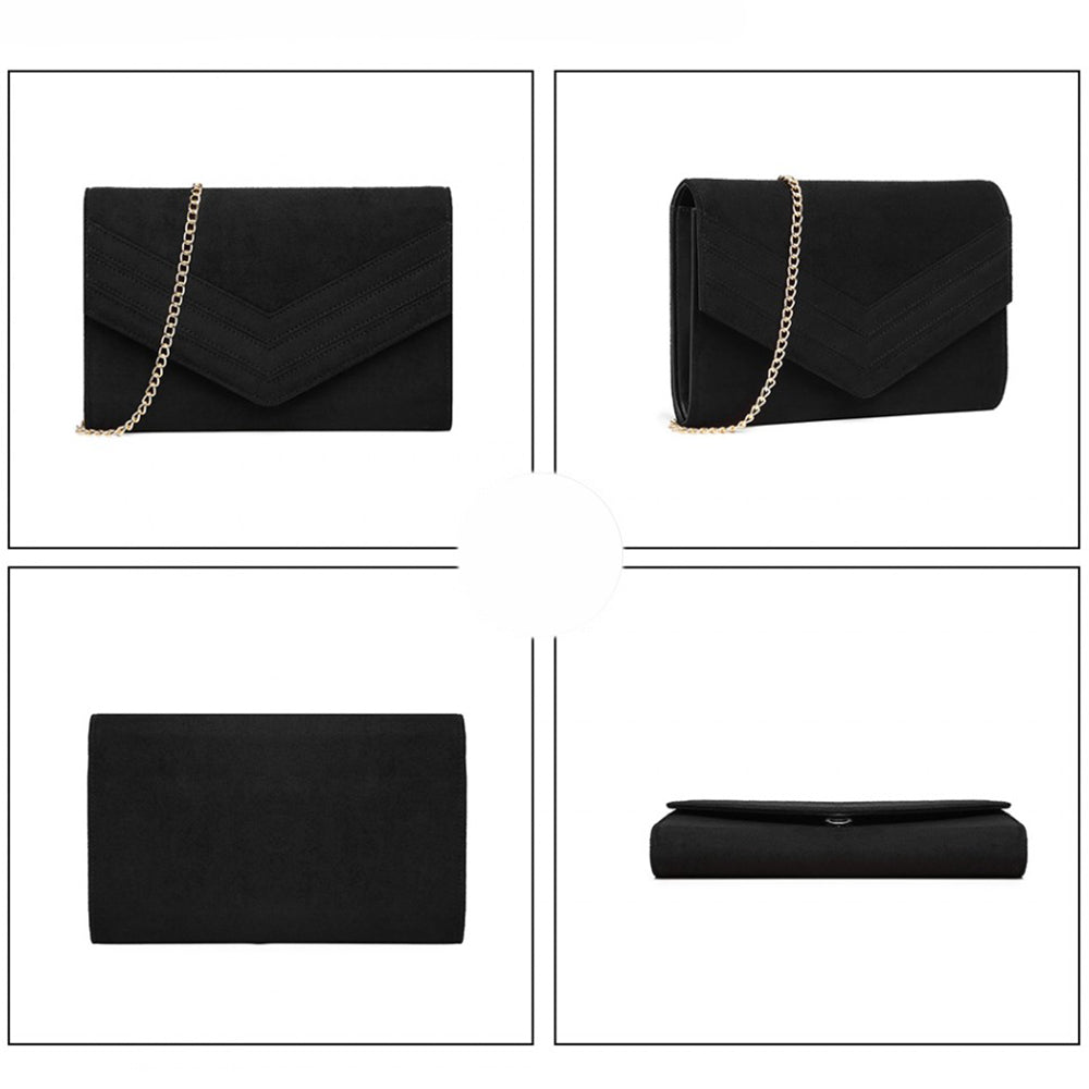 Genta clutch eleganta de seara pentru dama, eleganta cu lant, Miss Lulu LP1963