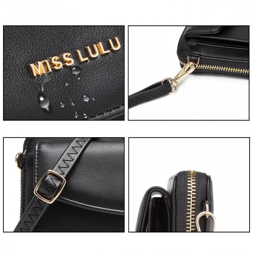Geanta dama, de tip poseta, eleganta, piele ecologica Miss Lulu LP2121